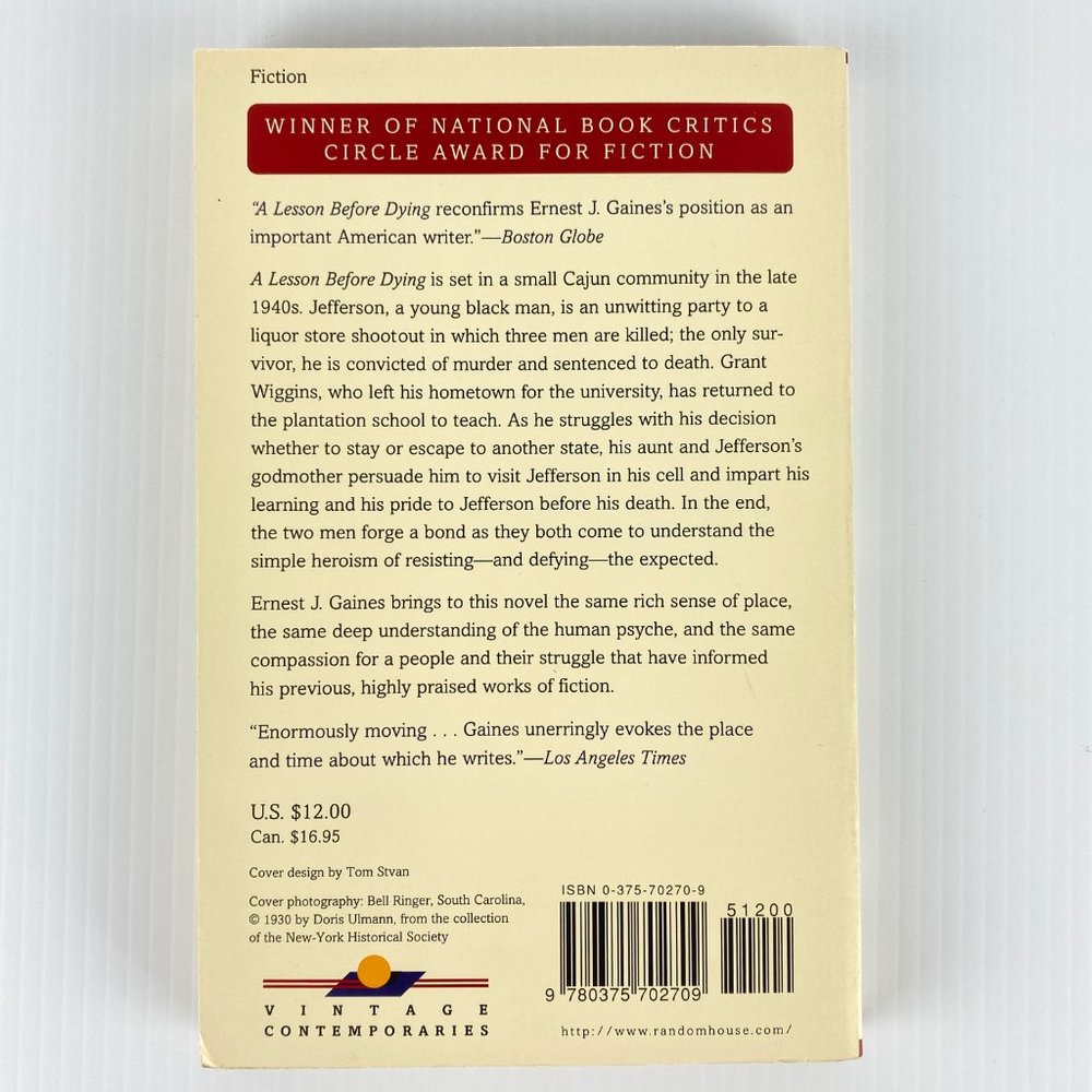 A Lesson Before Dying Book - Picture 2 of 10